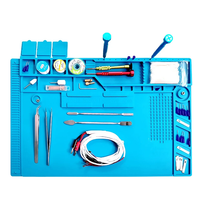 Силиконовый рабочий коврик для паяльной станции, термостойкий ...