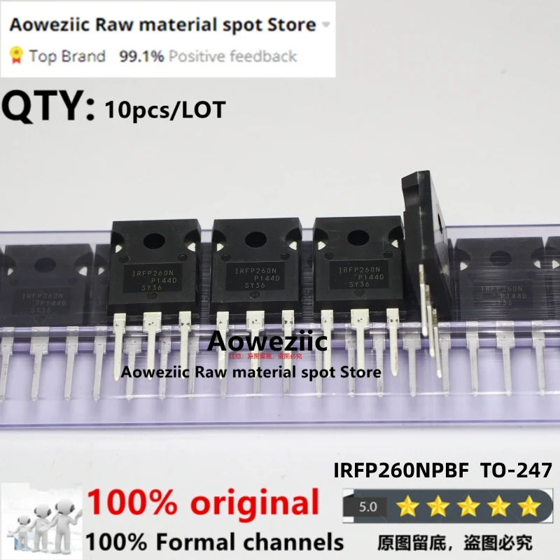 

Aoweziic 2018+ 100% New Imported Original IRFP260NPBF IRFP260N TO-247 FET N Channel MOS Transistor 200V 50A 40 Milli -