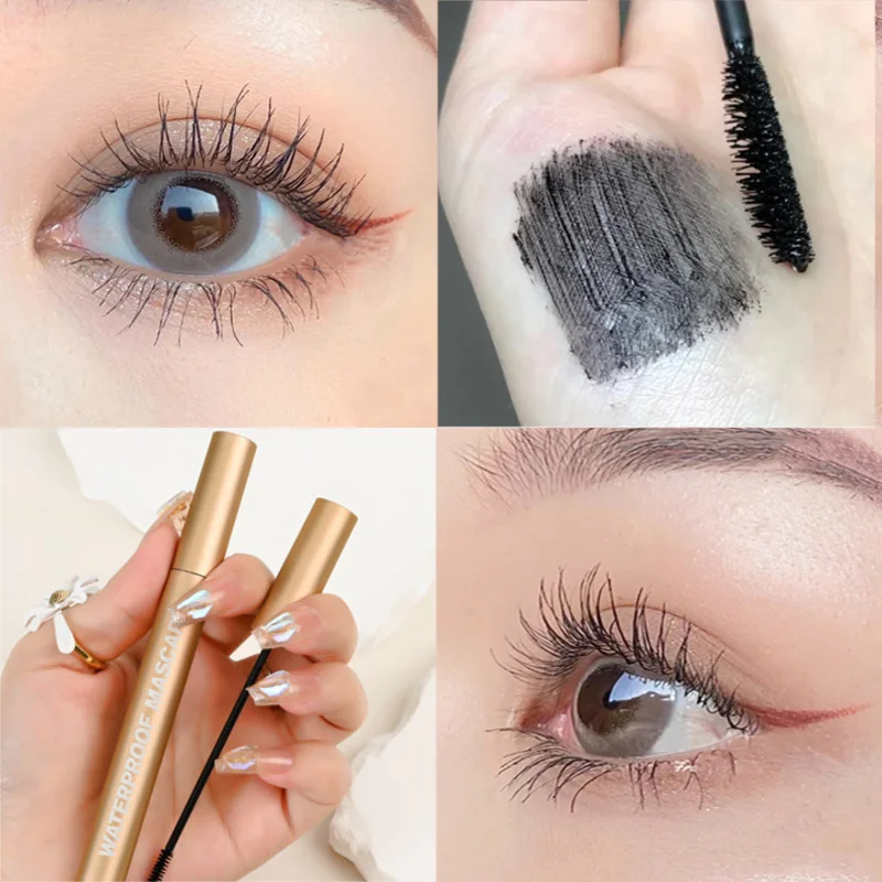 

Fast Dry Black Brown Mascara Makeup Waterproof Lengthening Curling Lashes Lasting Silk Fiber Eyelash Extension Mascara Cosmetics