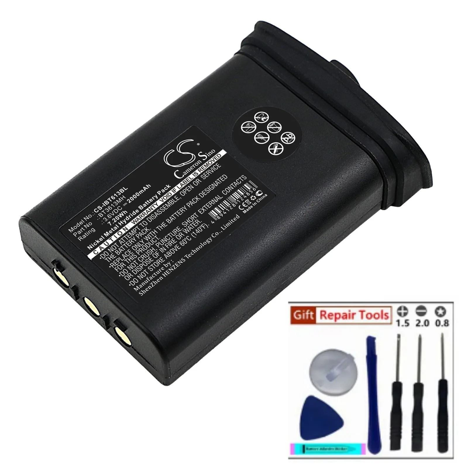 

Crane Remote Cont Battery For Itowa BT3613MH Winner Serial 1406008 Volts 3.6 Capacity 2000mAh / 7.20Wh Product Type Ni-MH