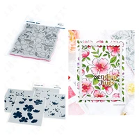 delicate floral print new stamps stencil for 2022 scrapbook diary decoration embossing template diy greeting card handmade