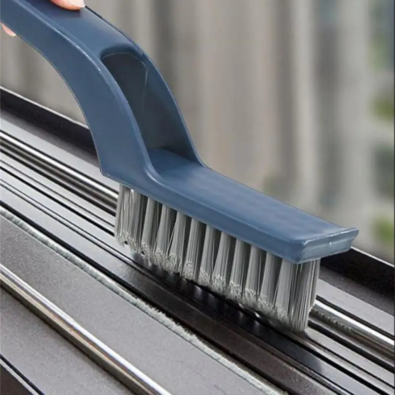 

2-in -1 Chuck Small Clip Hair Window Brush Kitchen Multifunctional Ground Seam Brush Bathroom Cleaning Brush Gap Brush