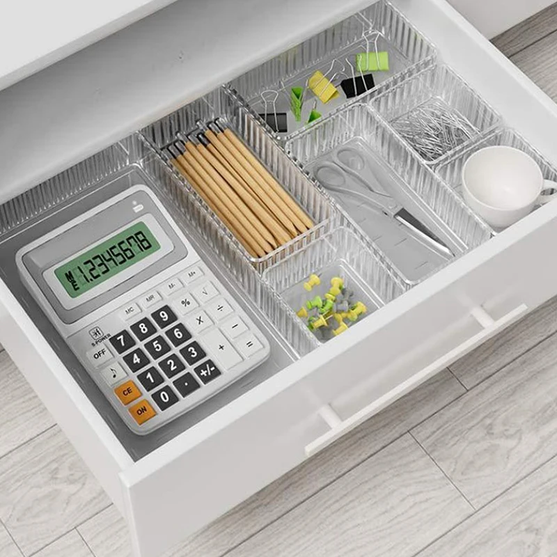 Прозрачный Пластиковый Органайзер Для Ящиков Стола Хранения В Ванной Комнате