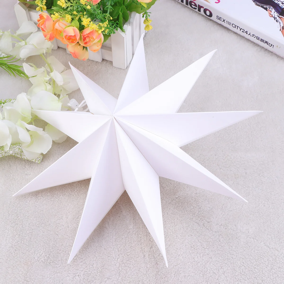 

Star Shade Paper Lantern Light Lamphanging Ornament Decor Lights Shape Night Lampshade Decoration Christmas Party Year Wedding