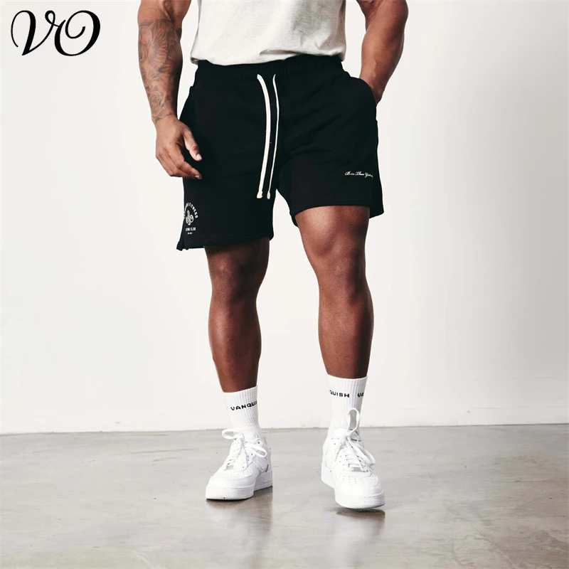 

Men's Shorts New Summer Joggers Gym Sports Fitness Cotton Five Point Pant Casual Fashion Loose Stretch Shorts Bodybuilding Short