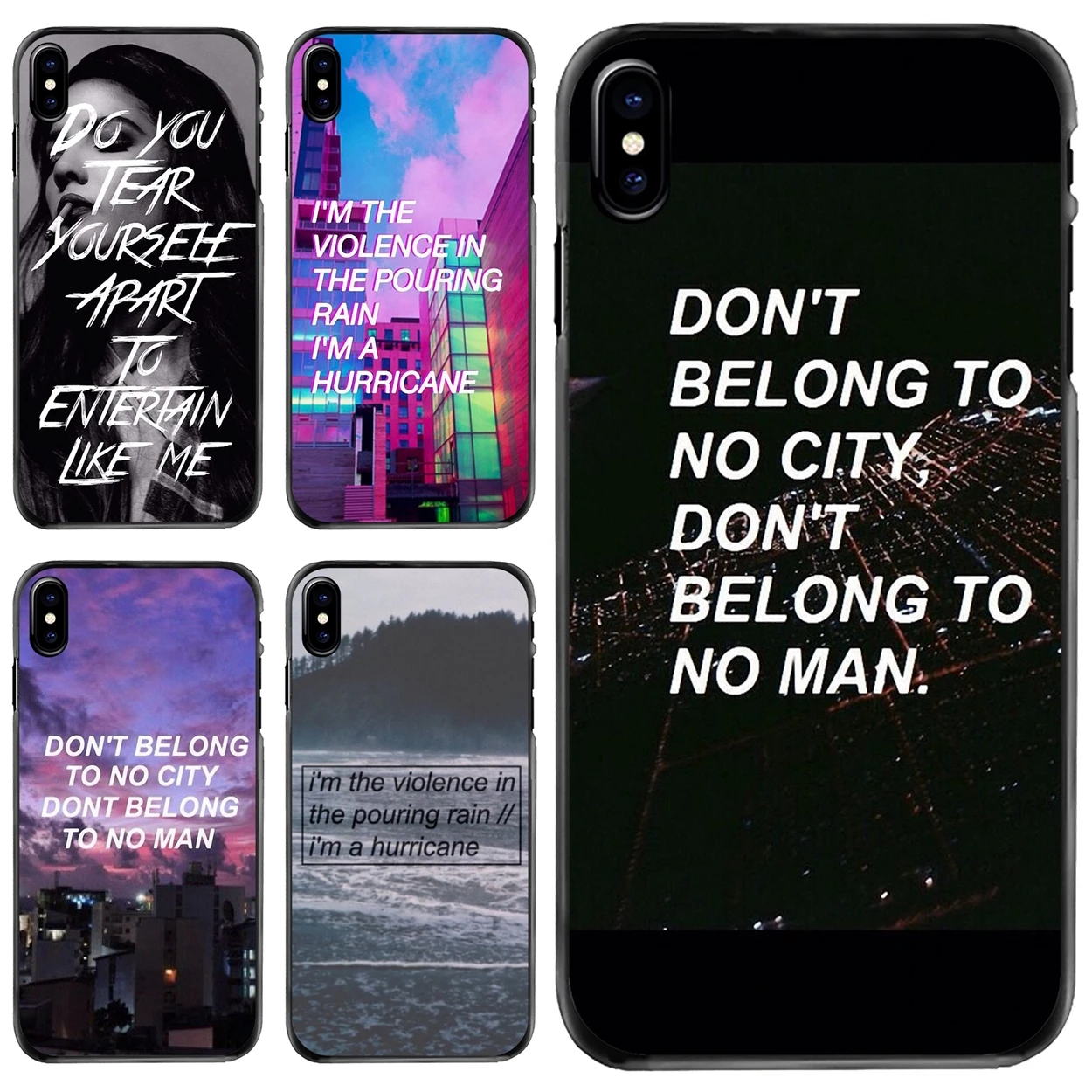 

Halsey Hurricane Lyrics Print For Apple iPhone 11 12 13 14 Pro MAX Mini 5 5S SE 6 6S 7 8 Plus 10 X XR XS Hard Phone Shell Case