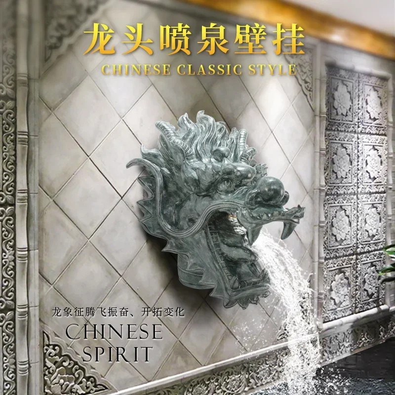 Настенный наружный фонтан/кран с имитацией камня для резьбы по дереву/насадка