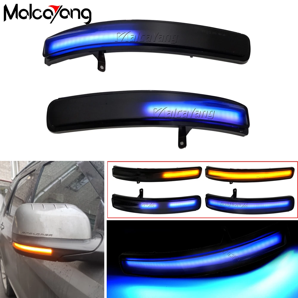 

2pcs LED Flowing Rearview Mirror Indicator Dynamic Turn Signal Blinker Lights For Ford Explorer U502 2011 2012 2013 2014-2019