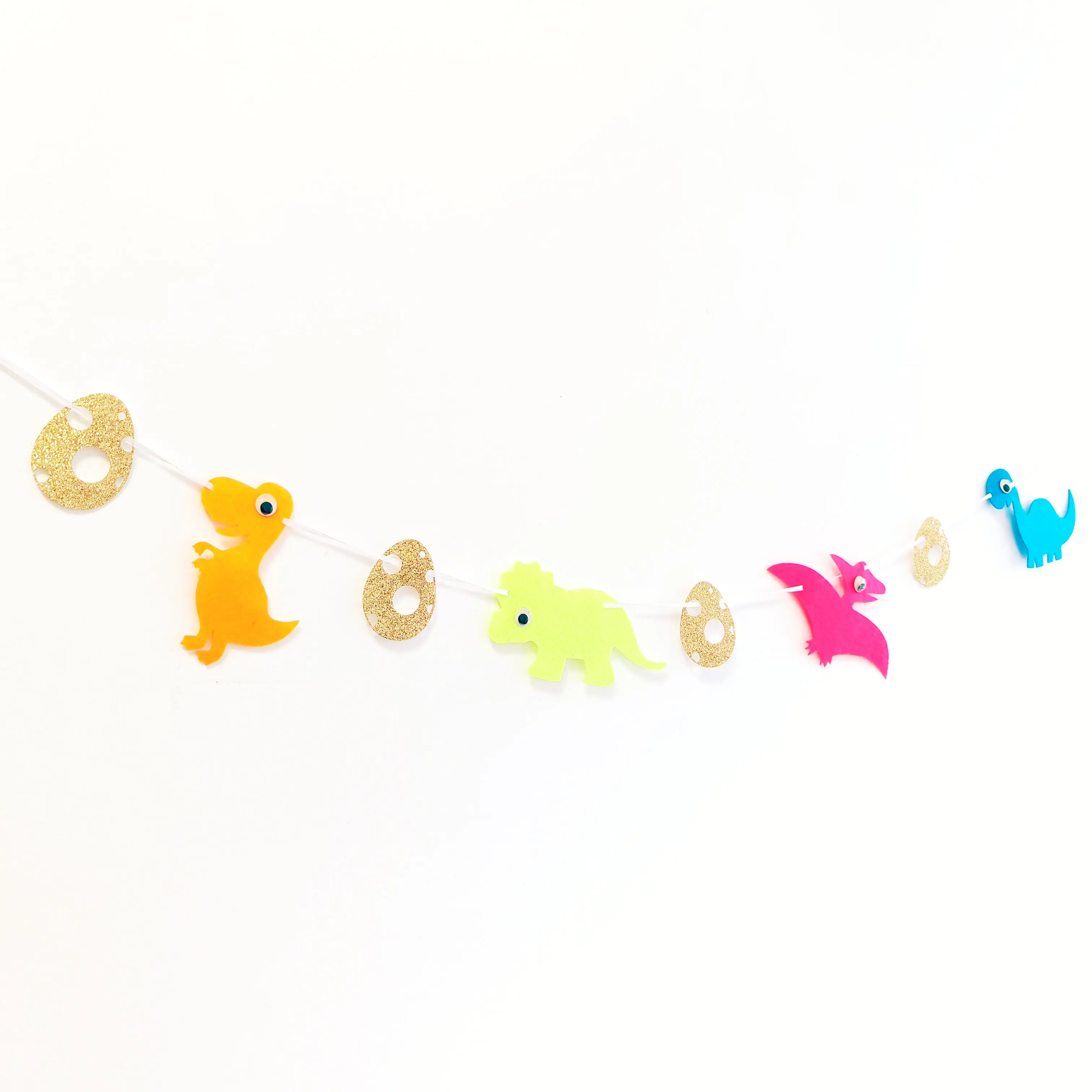 Яркий фетровый баннер в виде динозавра нетканое украшение для детской комнаты