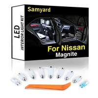 10pcs interior led for nissan magnite 2020 2021 2022 canbus car indoor dome map trunk reading vehicle light kit no error