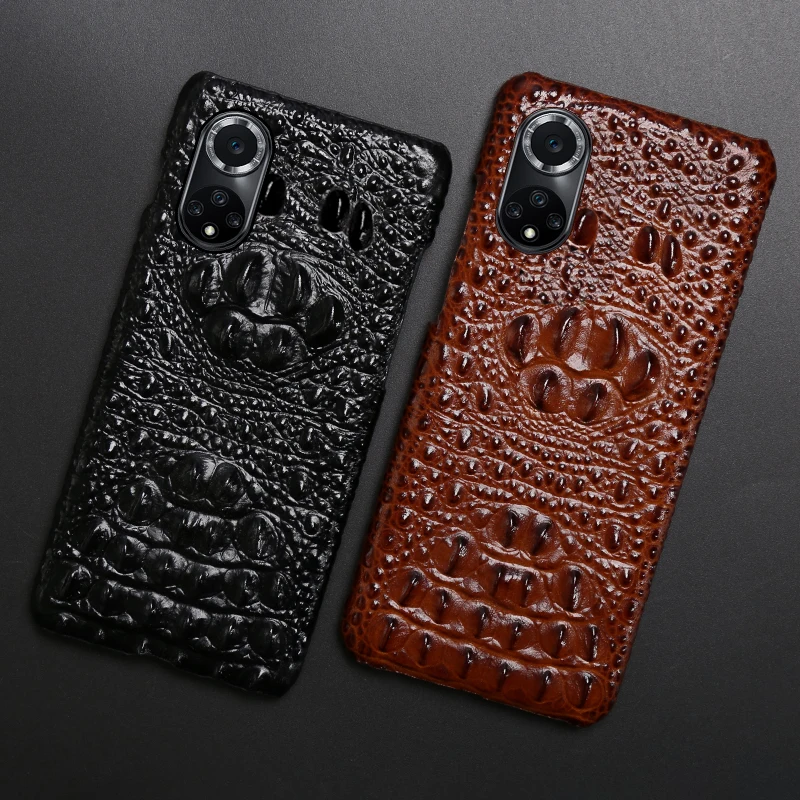 Для Huawei Mate40 кожаный телефон Новый крокодиловый череп для Pro RS Mate30 Mate30E Mate20 Mate10 Nova9