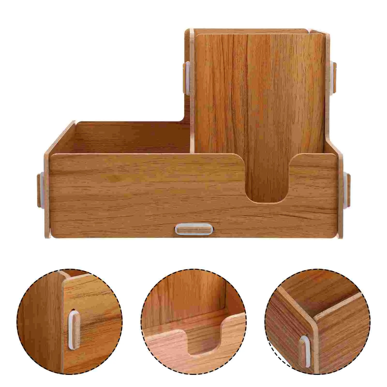 

Cup Coffee Holder Paper Organizer Condiment Dispenser Rack Storage Lid Partycarriertea Tray Box Wood Waterdrink Beverage