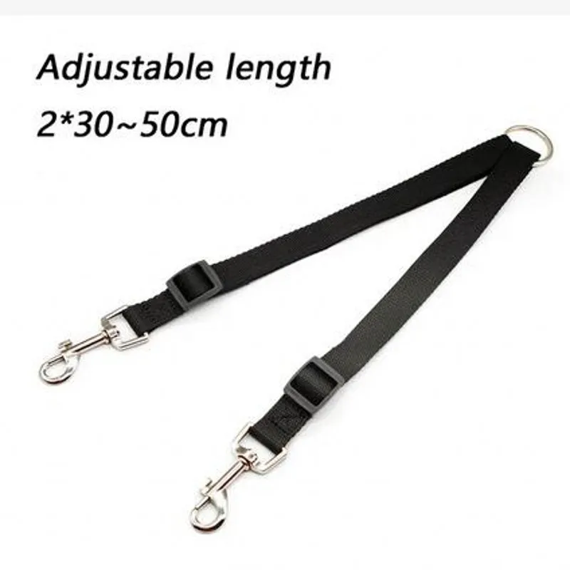 Двойной двойной строгий поводок для собаки два в одном прочный нейлоновый