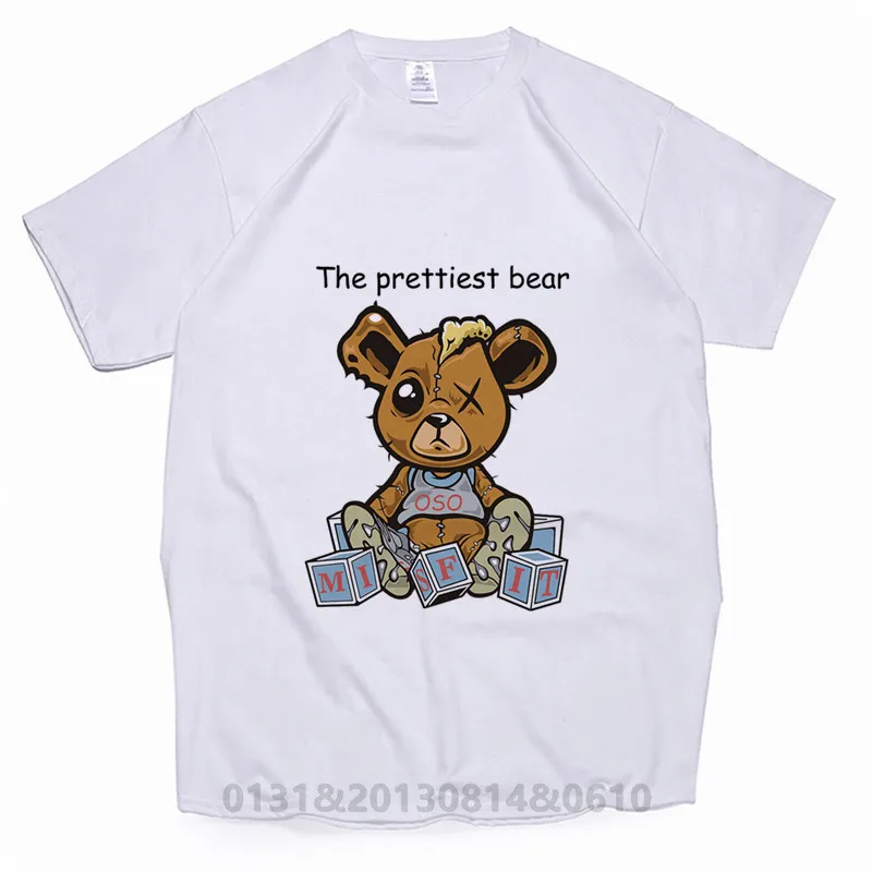 

Women's T-shirt the Prettiest Bear Printed Tshirt Female Casual T Shirt Cartoon Bear Female Summer Short Sleeved Unisex Top Tees