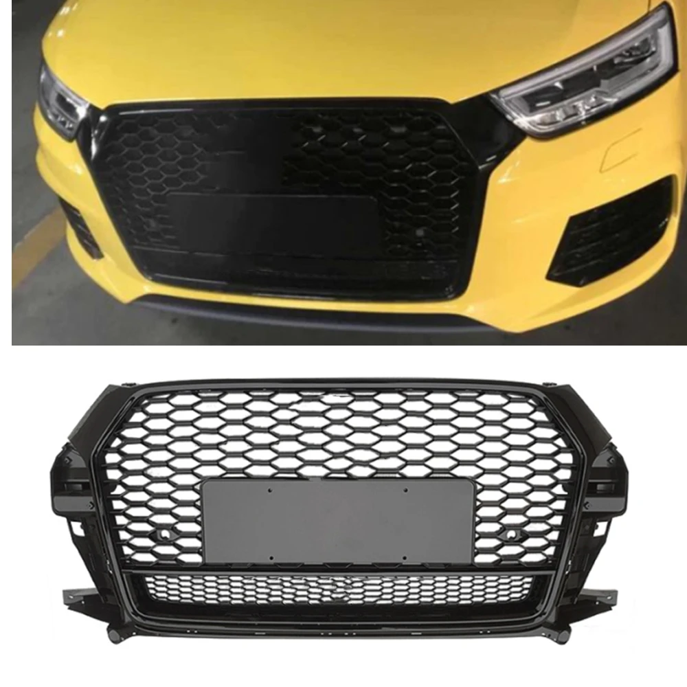 

Front Bumper Grill Center Grille for Audi Q3/SQ3 2016 2017 2018 (Refit for RSQ3 Style) car accessories