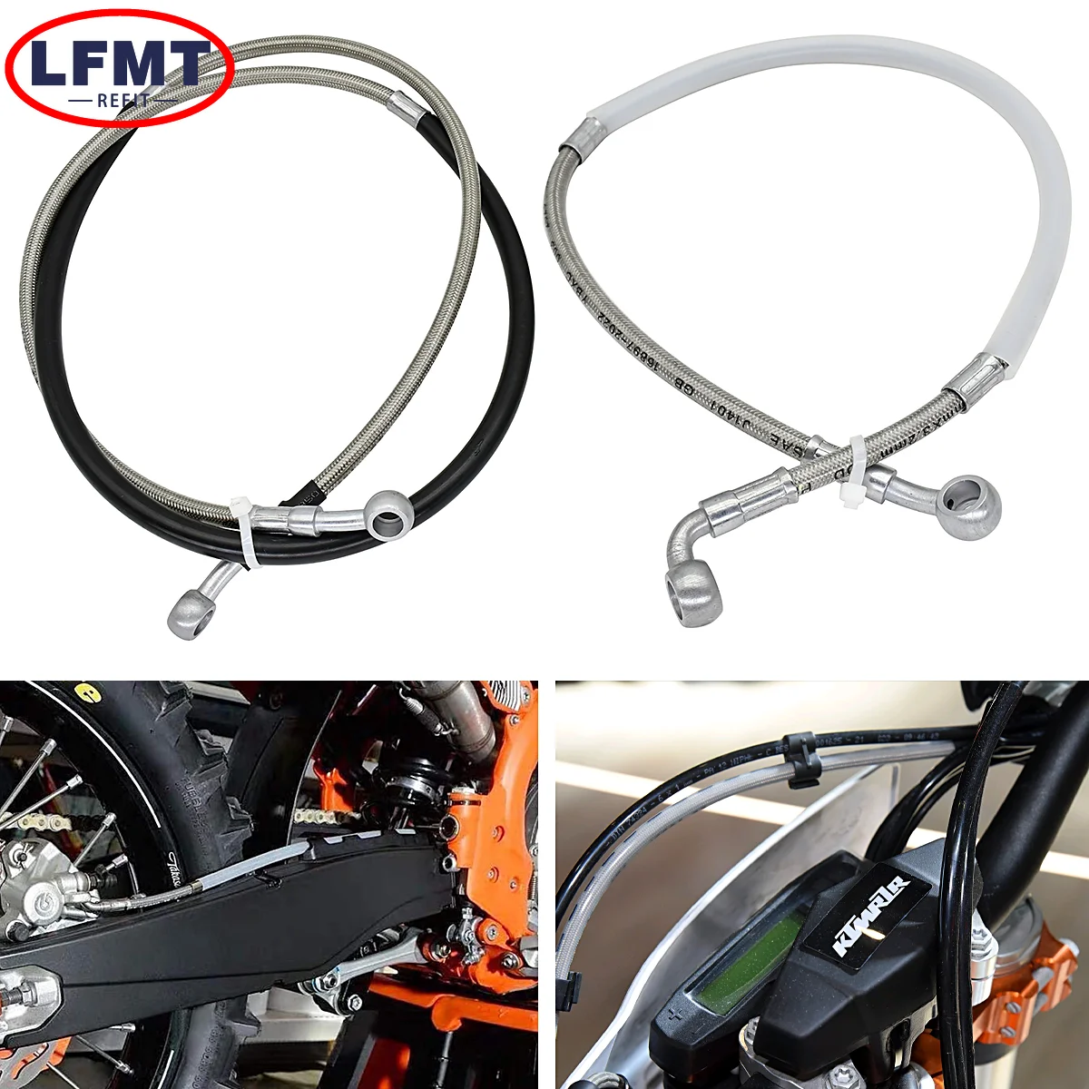 Фото Задний тормозной шланг для мотоцикла KTM SX XC SXF XCF 125 150 250 300 350 450 2013-2018 для Husqvarna FC TC FS FX №1