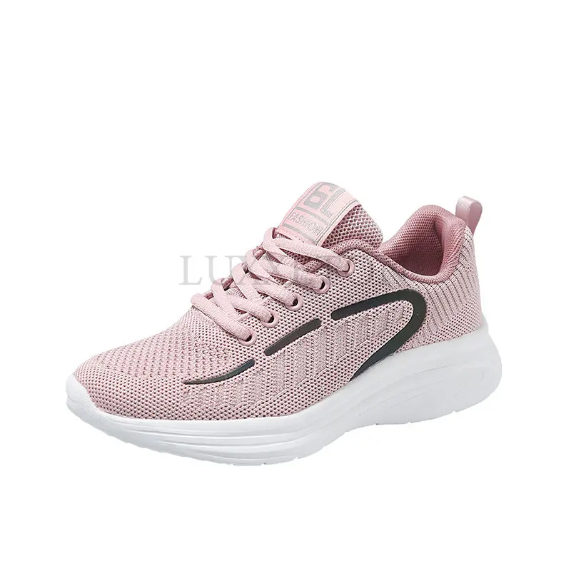 

Women Sports Shoes Spring Autumn Trend Mesh Casual Shoes Soft Bottom Fashion Lac-up Light Weight Walking Vulcanize Sneakers