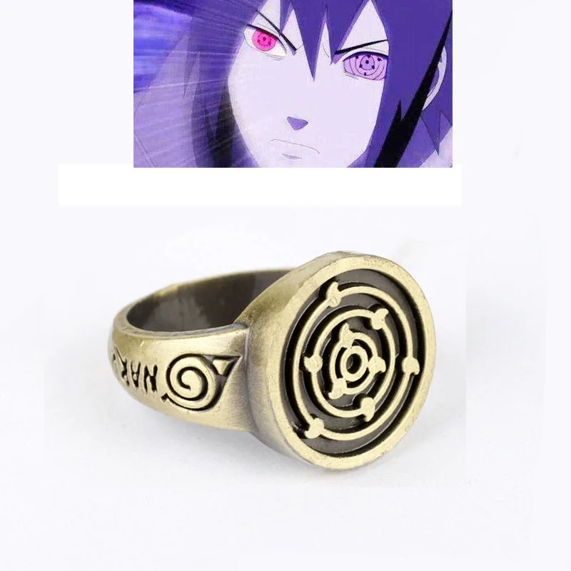 

New Anime Ninja Same Ring Cosmic Wave Sasuke Ring Creative Retro Copper Alloy Ring Fashion Simple Men Women Gift Cos Wholesale