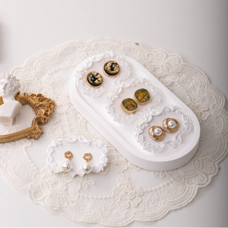 Европейские штукатурные серьги-гвоздики витрина для карт украшение реквизит