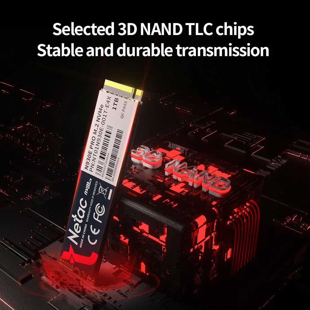 Твердотельный накопитель Netac M.2 SSD 128 ГБ 256 512 NVME 1 ТБ 2280 PCIe внутренний жесткий диск HDD
