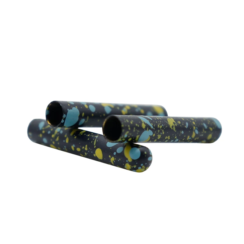 Cool Boot String Thiny Black Metal Aglets  22*3.5MM Colored Spray Spots ShoeLacet Heads Runner Safety Rope Tips 100pcs Wholesale