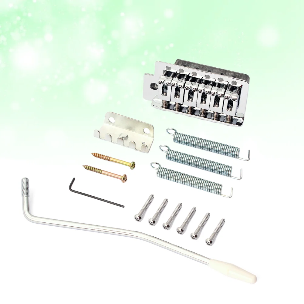 

GA205 Left Handed 6 String Flat ST Saddle Single Tremolo Bridge System for Electric Guitar Accessories Parts Screw-in Arm