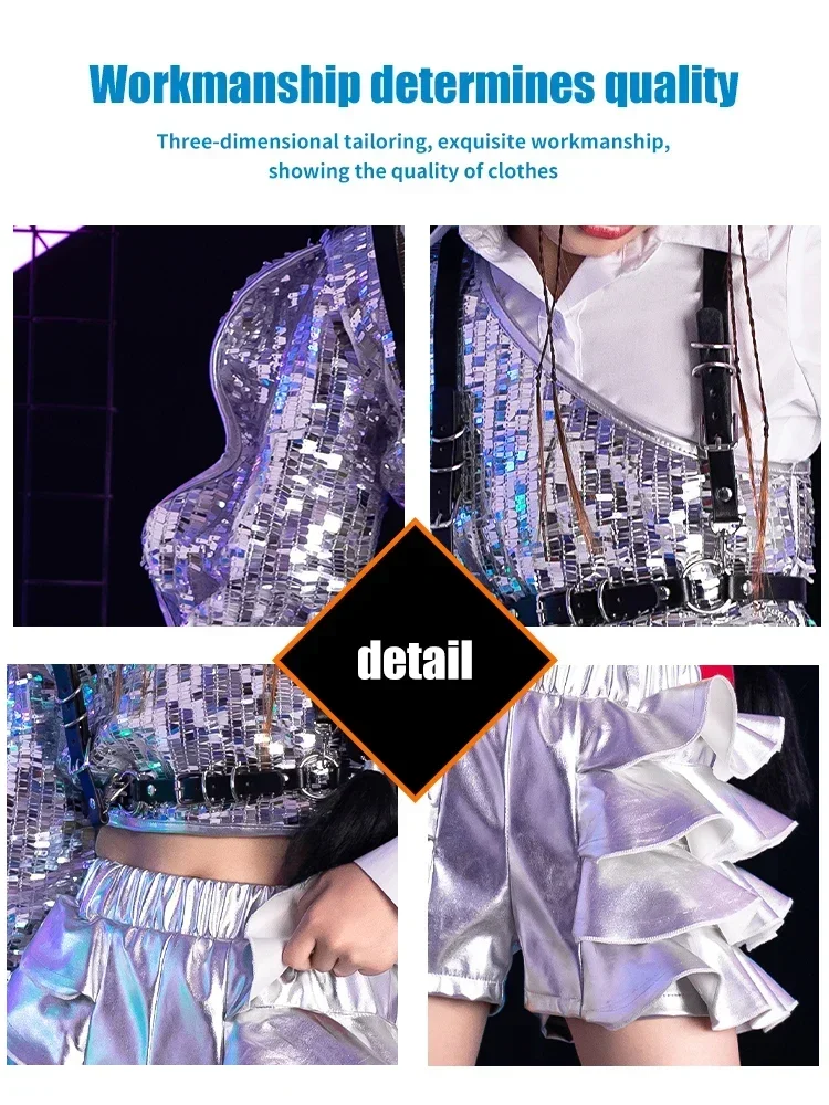 K-PoP Одежда Детские подиумные костюмы модели для девочек показы на подиуме мода