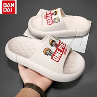 summer anime luffy one piece slippers couples home one word slippers fashion cute cartoon beach slippers