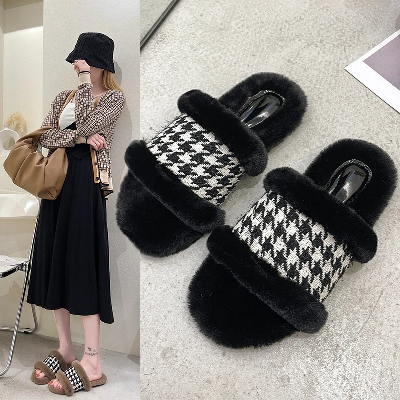 

Женские тапочки, новинка, модные простые Стильные Нескользящие хлопковые тапочки с плоской подошвой