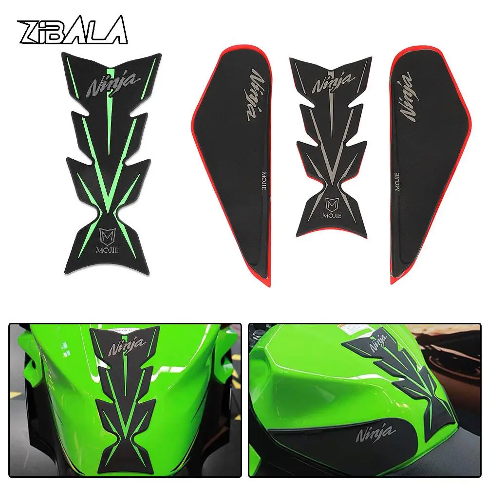 

Новые мотоциклетные Нескользящие боковые наклейки на топливный бак, водонепроницаемые наклейки из ТПУ для Kawasaki NINJA400 ninja 400 z400 2018-2022 2021