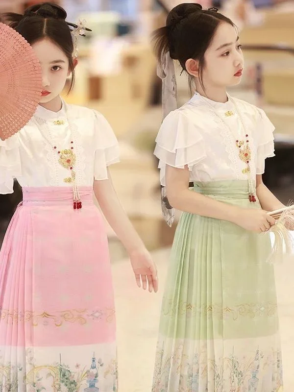 Блузка женская с принтом юбка рисунком