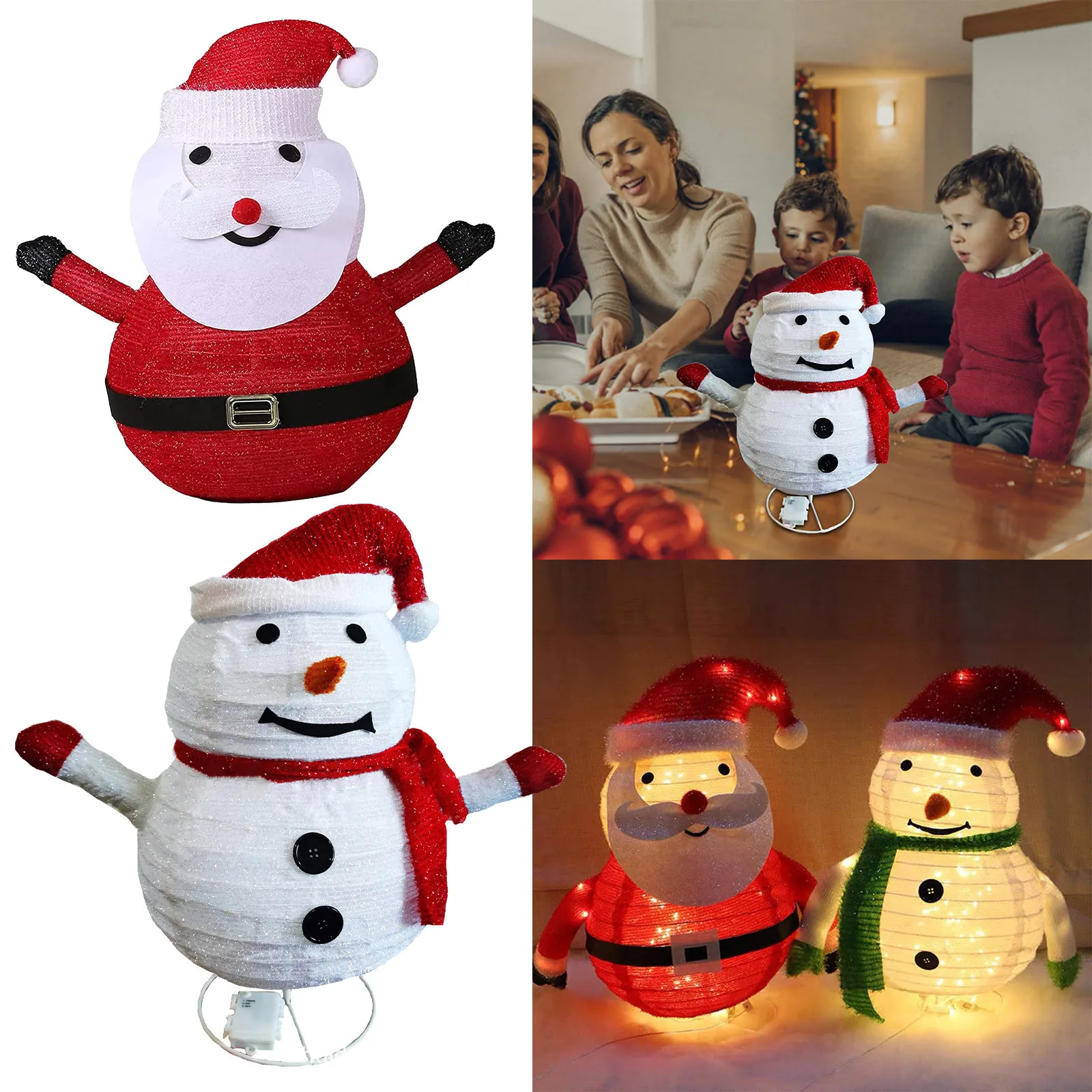 

Christmas Xmas LED Lights Santa Clau Snowman Shaped Snow Event Wristbands 100 Count Event Dress for Women Elegant Best-selling