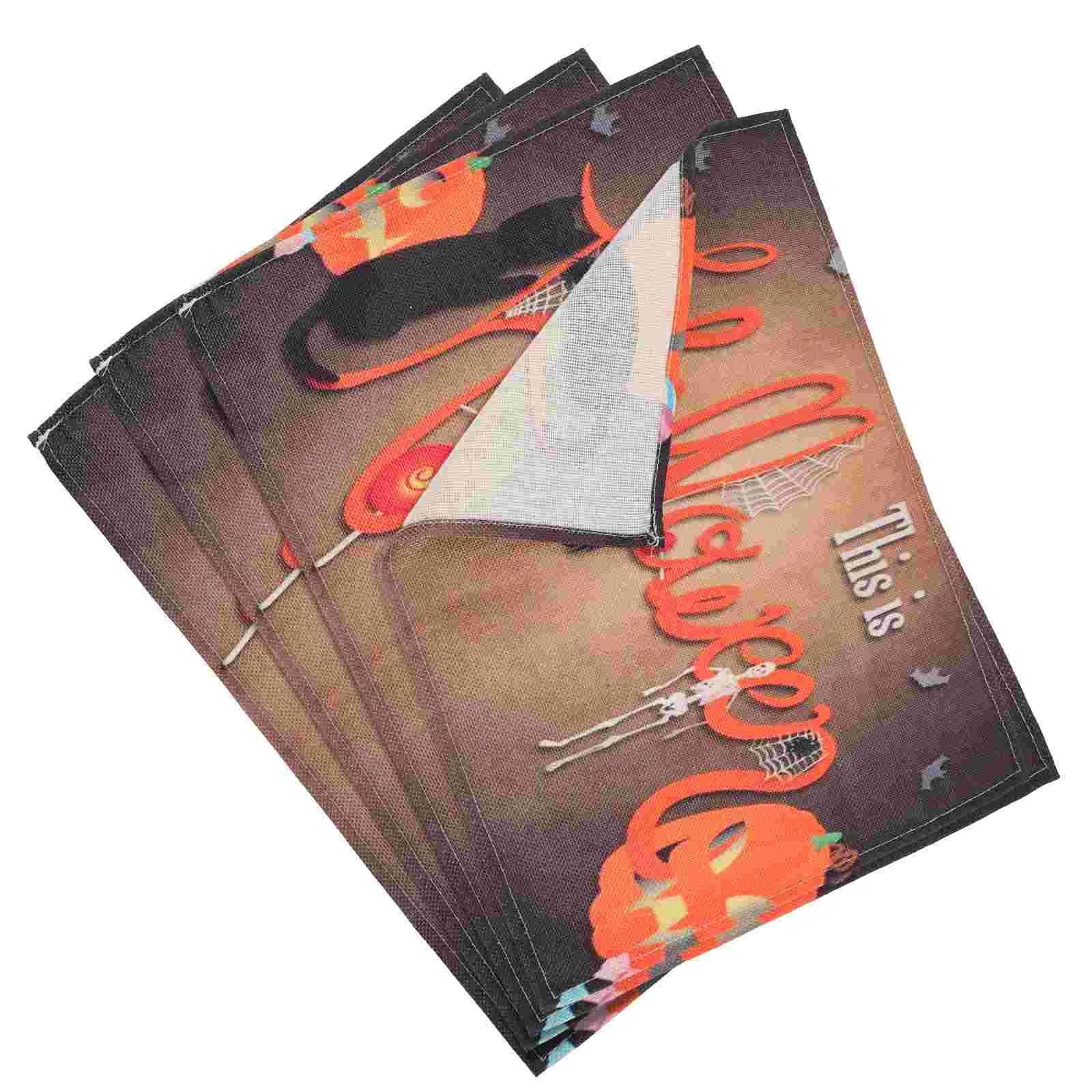 

Placematstable Pumpkin Mats Placemat Decoration Desk House Haunted Fall Happyjack Dining Lanterns Holiday Rectangles Centerpiece