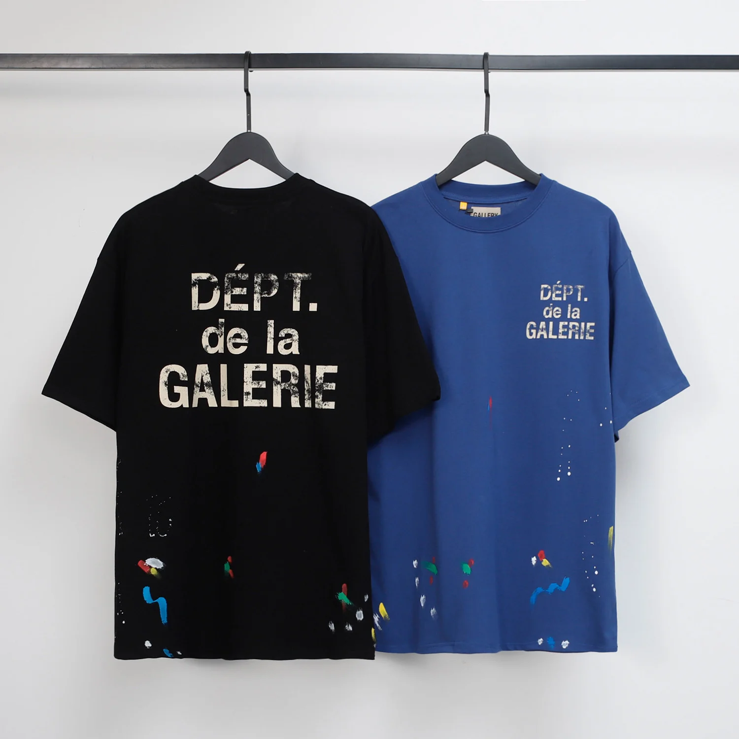 

GALLERY DEPT TIDE Harajuku 23SS Spring Letter de la GALERIE T Shirt Loose Oversize Hip Hop Unisex Short Sleeve Tees