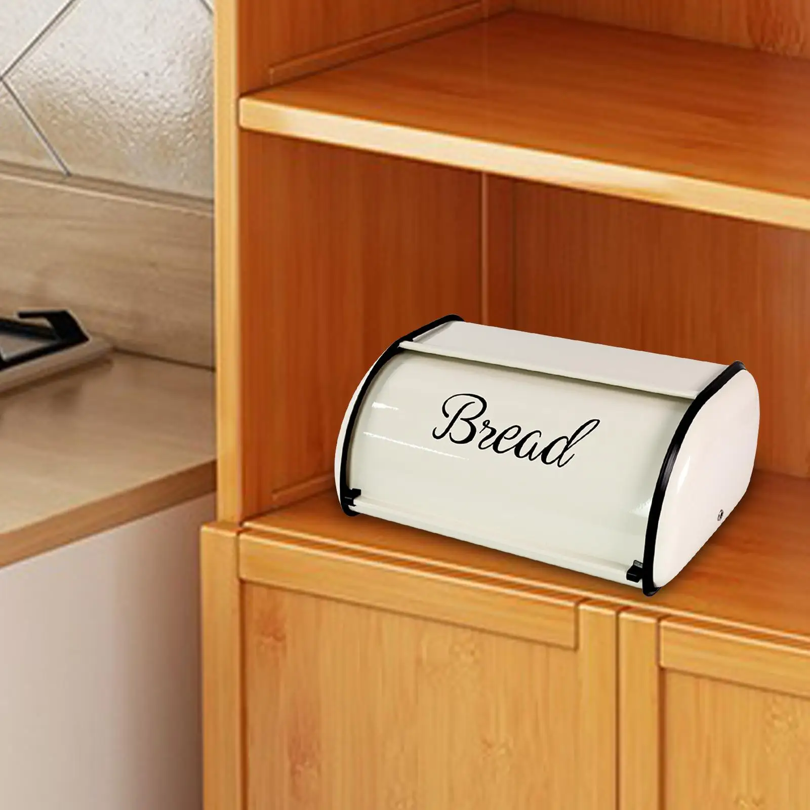 Корзина для хлеба с рулонной крышкой коробка в деревенском стиле кухонная стойка