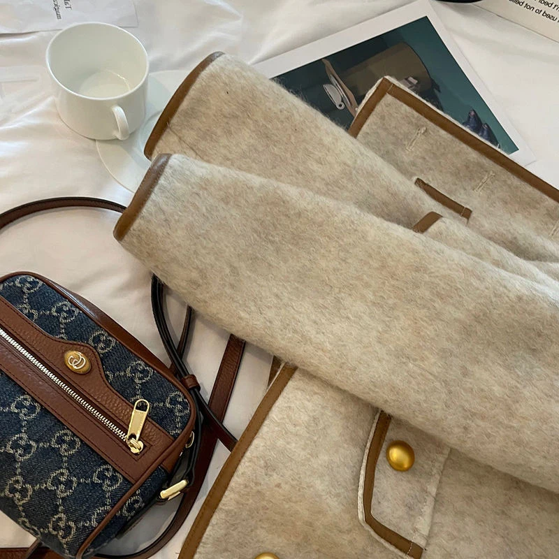 Женский твидовый пиджак с длинным рукавом MEXZT винтажный укороченный однобортный