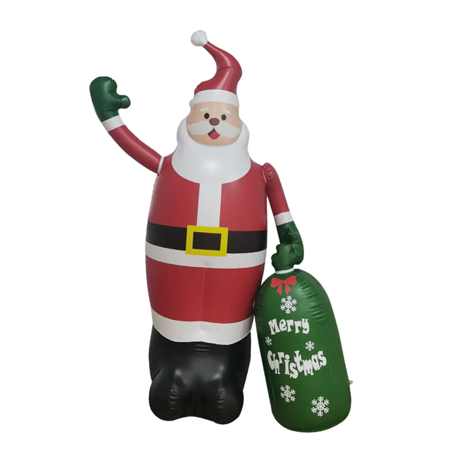 

LED Inflatable Santa Santa Carrying Present Sack IP44 Waterproof Outdoor Decorations for Garden Backyard Yard Holiday Ornaments