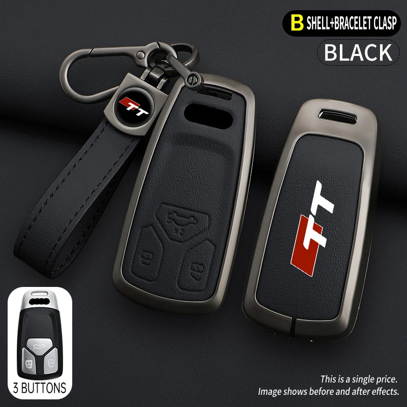 Кожаный Автомобильный смарт-брелок с дистанционным управлением из цинкового