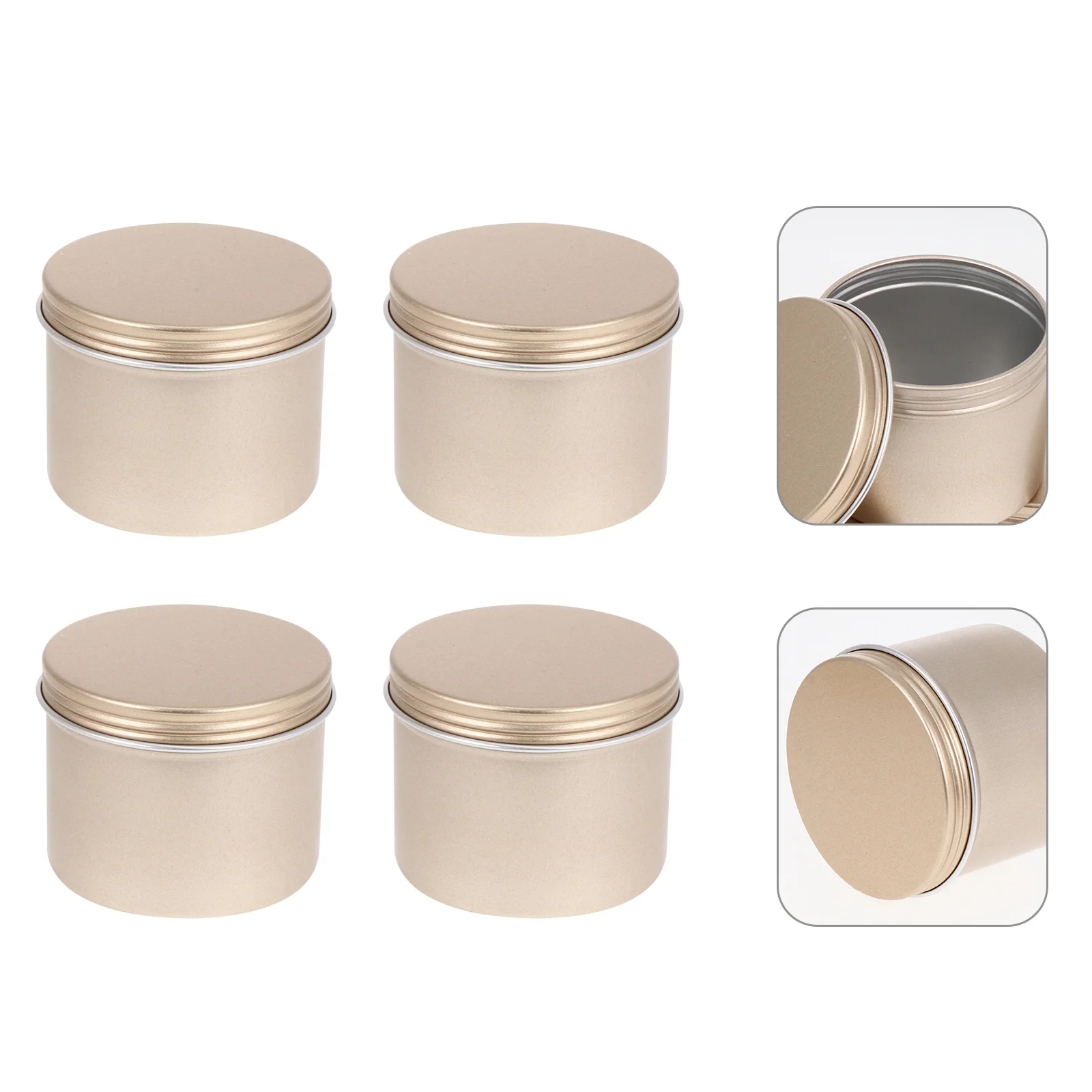 

Aluminum Jars Tin Leakproof Cosmetics Aluminum Jar for Lotions,, Powders, Beads, Moisturizer or DIY Making, 100ml, 12pcs (