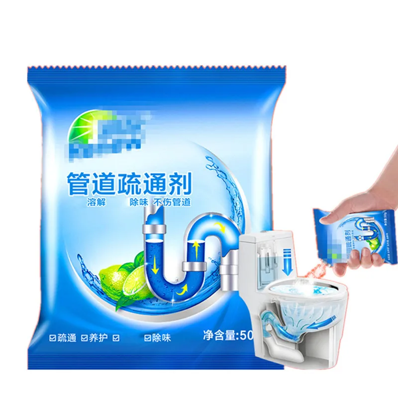 

Strong Drain Cleaner Pipe Dredging Agent Kitchen Water Pipe Cleaner Sewer Toilet Bowl Cleaner Deodorant Chemicals Drain Cleaner