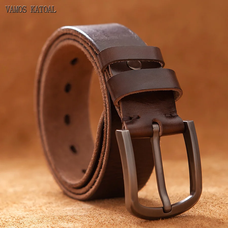 

Top Cow enuine leater belts for men luxury desiner i quality fasion style vintae brown cowboy male belt