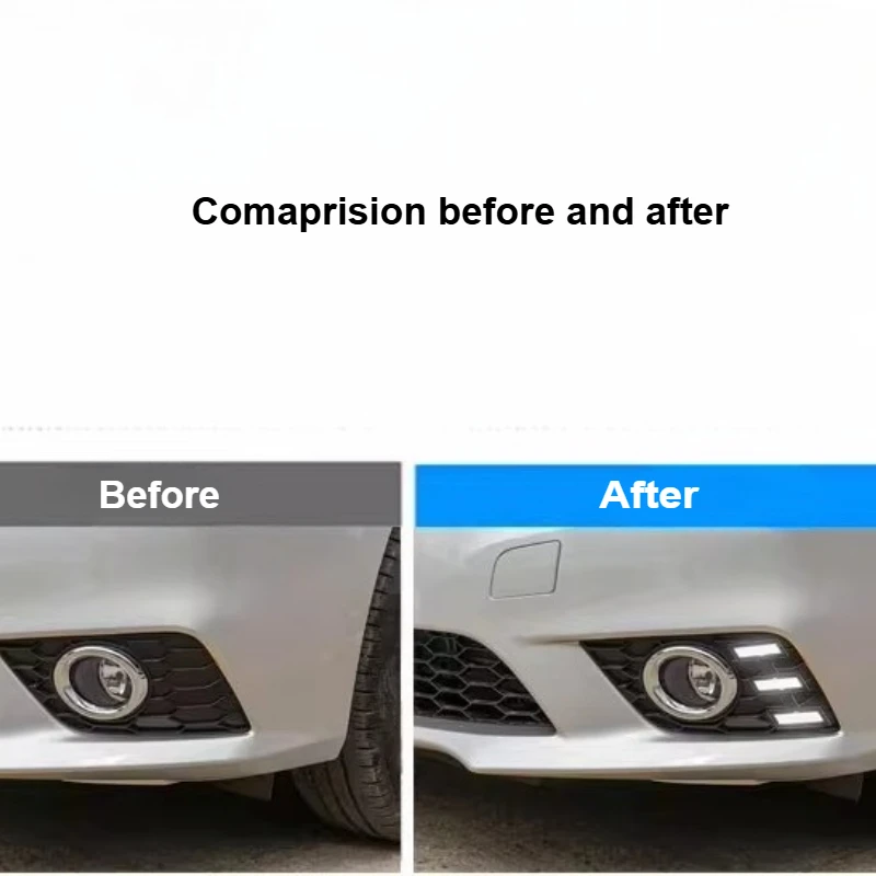 Фото Дневные ходовые огни (ДХО) для Nissan Sylphy Sentra 2016-2018: светодиодные передние противотуманные фары с динамическими указателями поворота №4