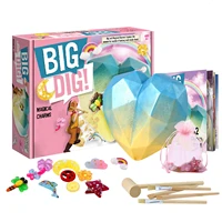 gemstones dig kit crystal geography science educational toys set jewelry gemstone mining diy toys for children birthday gifts