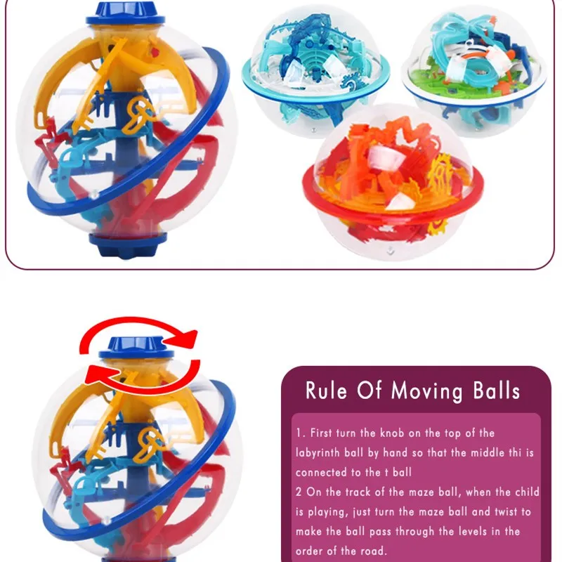 Новый 3D пазл волшебный лабиринт с шариком 110 уровня интеллект Мраморная
