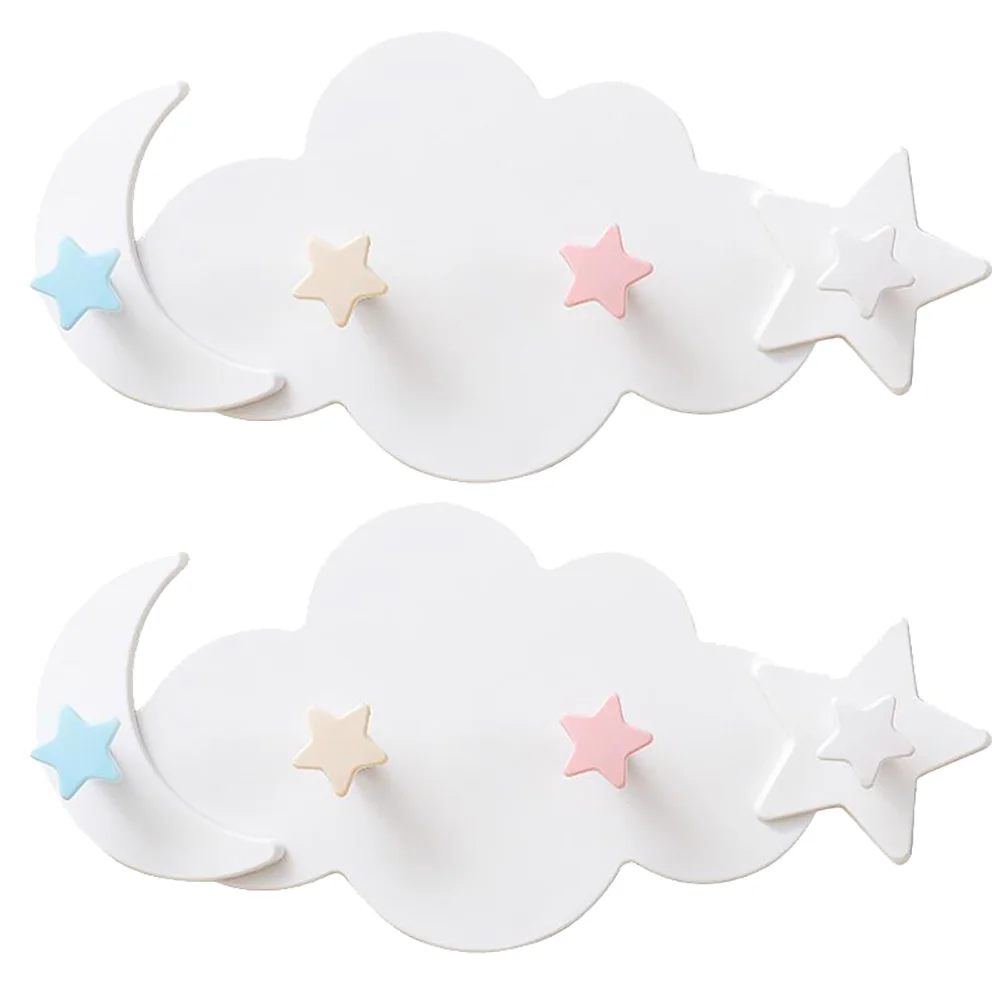 

2 Pcs Coat Lovely Wall Hook Hangers Creative Towel Hooks Hanging Hooks Plastic Adhesive Plastic Hook