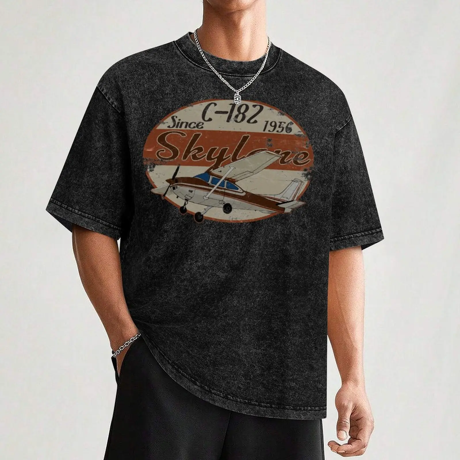 Хлопковая футболка Cessna 182 Skylane Since 1956
