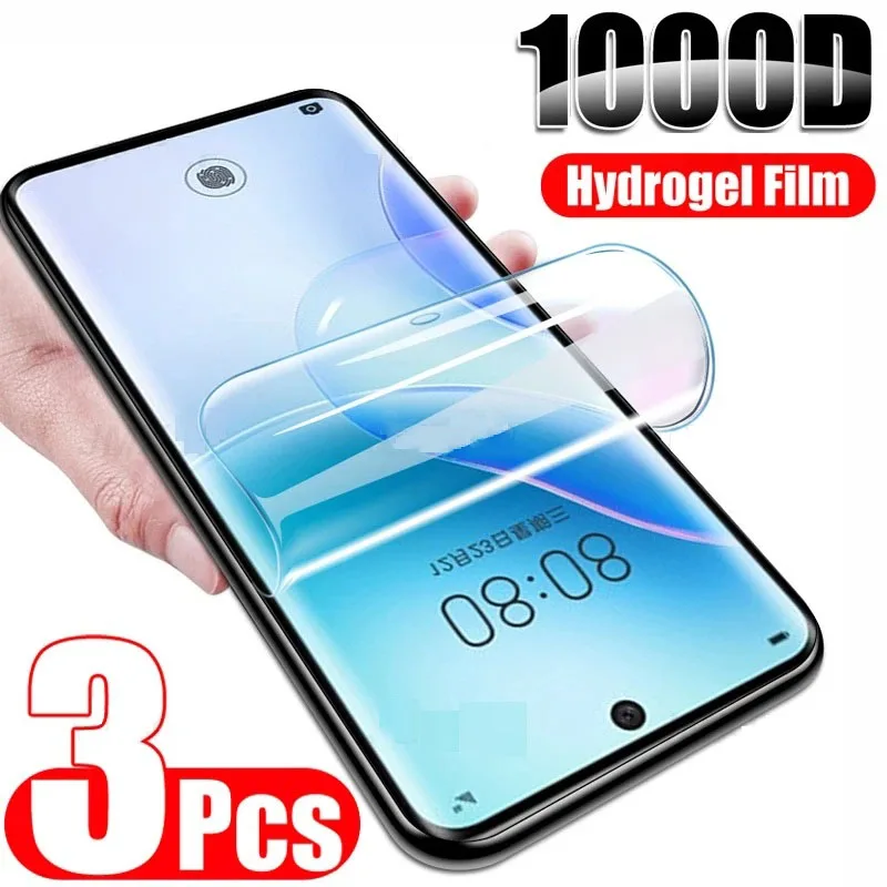

3PCS Hydrogel Film On the For Huawei Nova 7 6 SE 5 5i 5T 4 4E 3 3i 3T Screen Protector For Huawei Mate 10 20 30 Lite Film
