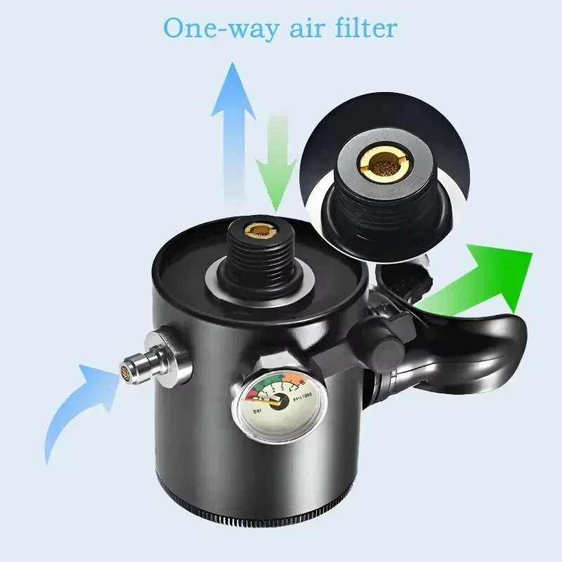 Резервуар для легких л резервуар подводного плавания Trimix Sub-Mask модный легкий