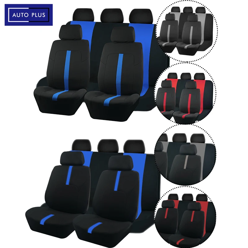 

AITO PLUS Universal Polyester Car Seat Cover Set Decoration Fit For Most Car Van Accessories Interior Woman Airbag Compatible
