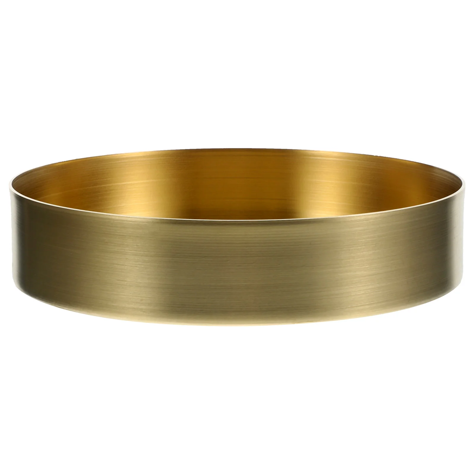 

Storage Plate Round Copper Tray Desktop Storage Holder Bedroom Storage Tray